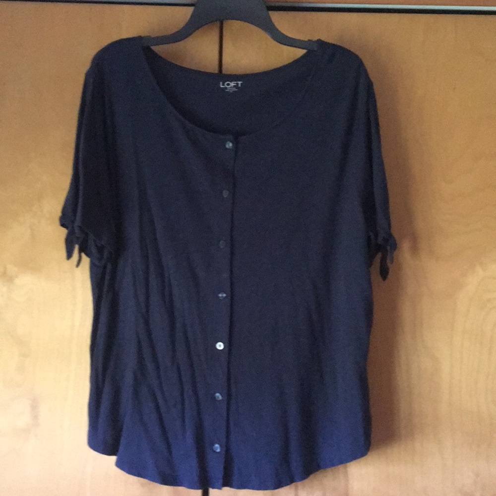 LOFT navy top, size XL
